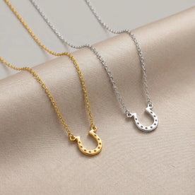 Horseshoe Necklace in Gold, Silver & Vermeil | HBD