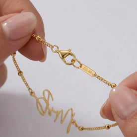 Custom Mrs Name Bracelet – Gold or Silver Personalised Bridal Jewellery