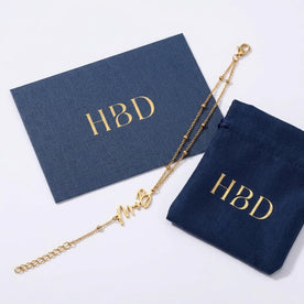 Custom Mrs Name Bracelet – Gold or Silver Personalised Bridal Jewellery