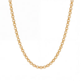 Belcher Chain Necklace in 18ct Gold or Sterling Silver – 14" to 20" Lengths