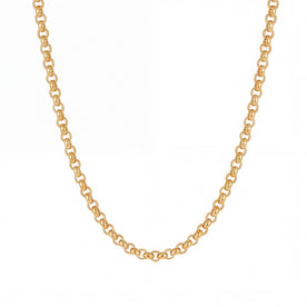 Belcher Chain Necklace in 18ct Gold or Sterling Silver – 14" to 20" Lengths