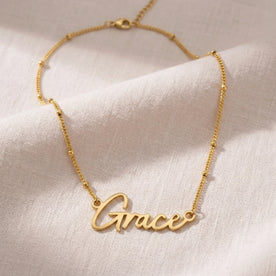 Grace Name Necklace | 18ct Gold, Silver & Vermeil | Ready to Ship