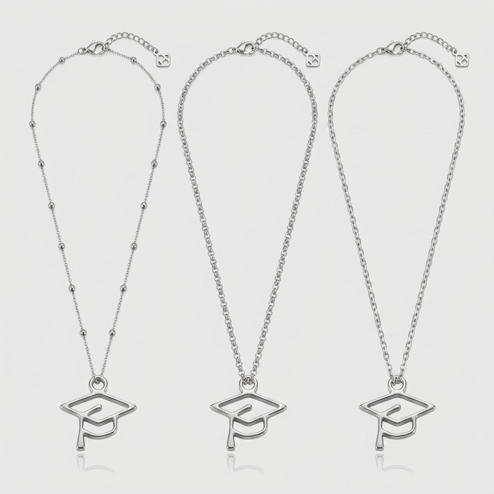 Graduation Cap Charm Necklace & Bracelet