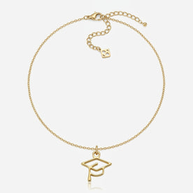 Graduation Cap Charm Necklace & Bracelet