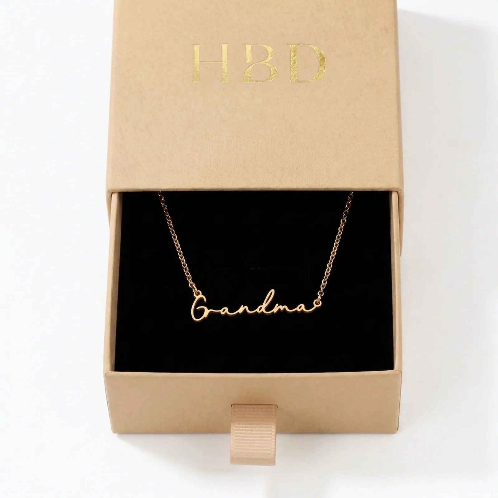 Grandma Necklace in 18ct Gold or Sterling Silver with 3 Chain Styles