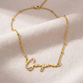 Grayson Name Necklace | 18ct Gold, Silver & Vermeil | Ready to Ship