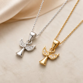 Guardian Angel Necklace in Gold or Sterling Silver
