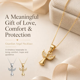 Guardian Angel Necklace in Gold or Sterling Silver