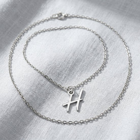 H Necklace | Initial & Letter H Pendant, Gold & Silver
