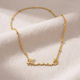 Hannah Name Necklace | 18ct Gold, Silver & Vermeil | Ready to Ship