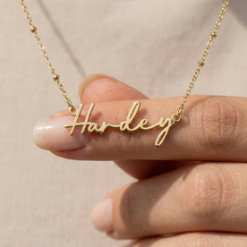 Harley Name Necklace | 18ct Gold, Silver & Vermeil | Ready to Ship