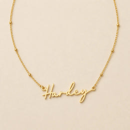 Harley Name Necklace | 18ct Gold, Silver & Vermeil | Ready to Ship