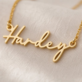 Harley Name Necklace | 18ct Gold, Silver & Vermeil | Ready to Ship