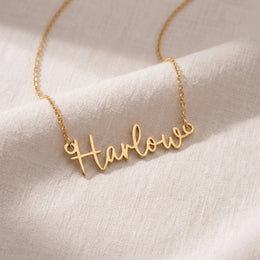 Harlow Name Necklace | 18ct Gold, Silver & Vermeil | Ready to Ship
