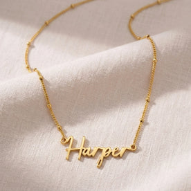Harper Name Necklace | 18ct Gold, Silver & Vermeil | Ready to Ship