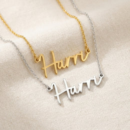 Harri Name Necklace | 18ct Gold, Silver & Vermeil | Ready to Ship