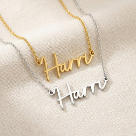 Harri Name Necklace | 18ct Gold, Silver & Vermeil | Ready to Ship