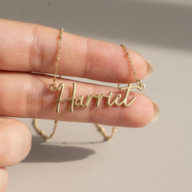 Harriet Name Necklace | 18ct Gold, Silver & Vermeil | Ready to Ship