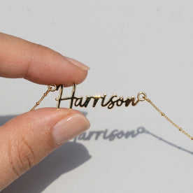 Harrison Name Necklace | 18ct Gold, Silver & Vermeil | Ready to Ship