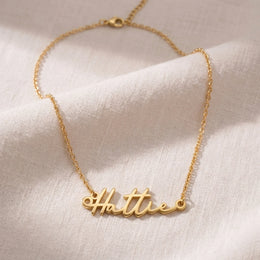 Hattie Name Necklace | 18ct Gold, Silver & Vermeil | Ready to Ship