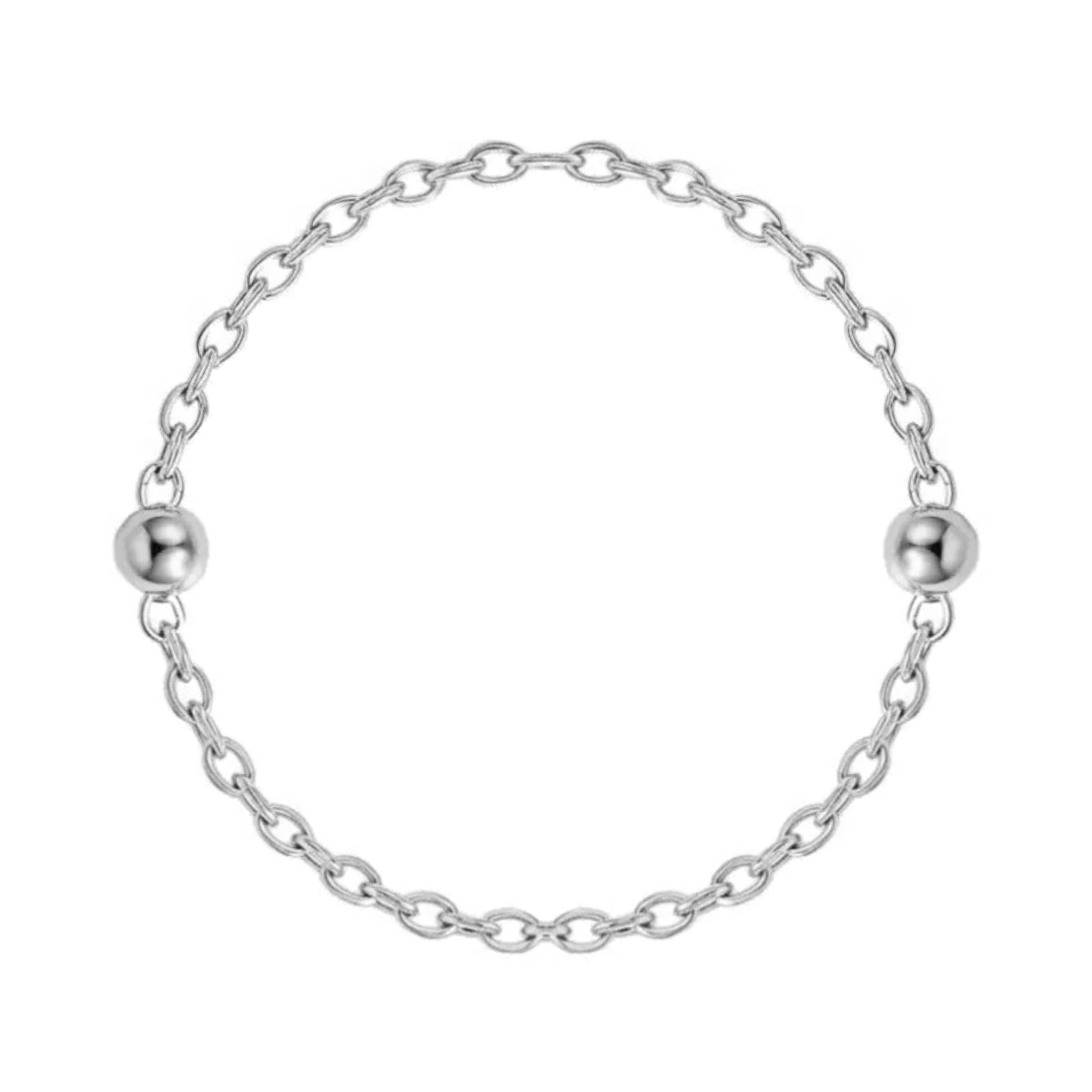 Satellite Ball Curb Chain in 18ct Gold or Sterling Silver – Fine Layering Chain 14" to 20"