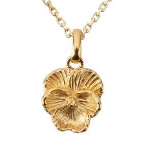 HeyBigDay Charm February Birth Flower Pendant – Violet & Primrose