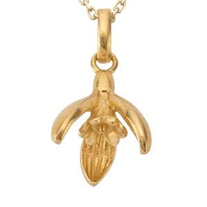 HeyBigDay Charm January Birth Flower Pendant – Snowdrop & Carnation