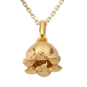 Charm May Birth Flower Pendant – Lily of the Valley & Hawthorn HBD Lily Birth Flower Pendant – May Necklace Add-On