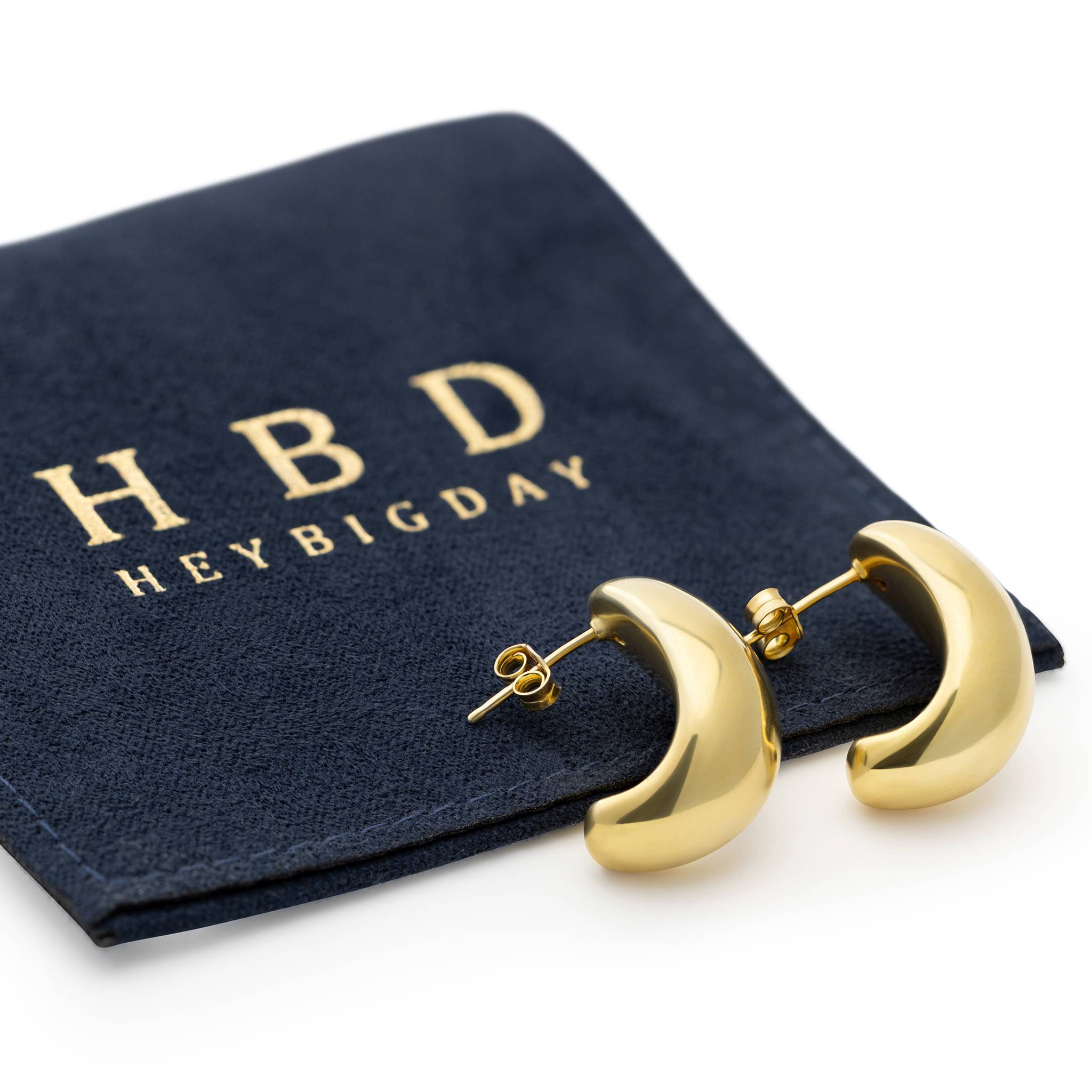 HeyBigDay Earrings Crescent Hoop Earrings