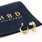 HeyBigDay Earrings Line Trio Hoop Stud Earrings