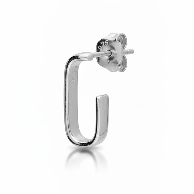 HeyBigDay Earrings Square J Hoop Earrings