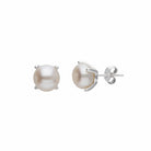 HeyBigDay Earrings Sterling Silver Freshwater Pearl Stud Earrings