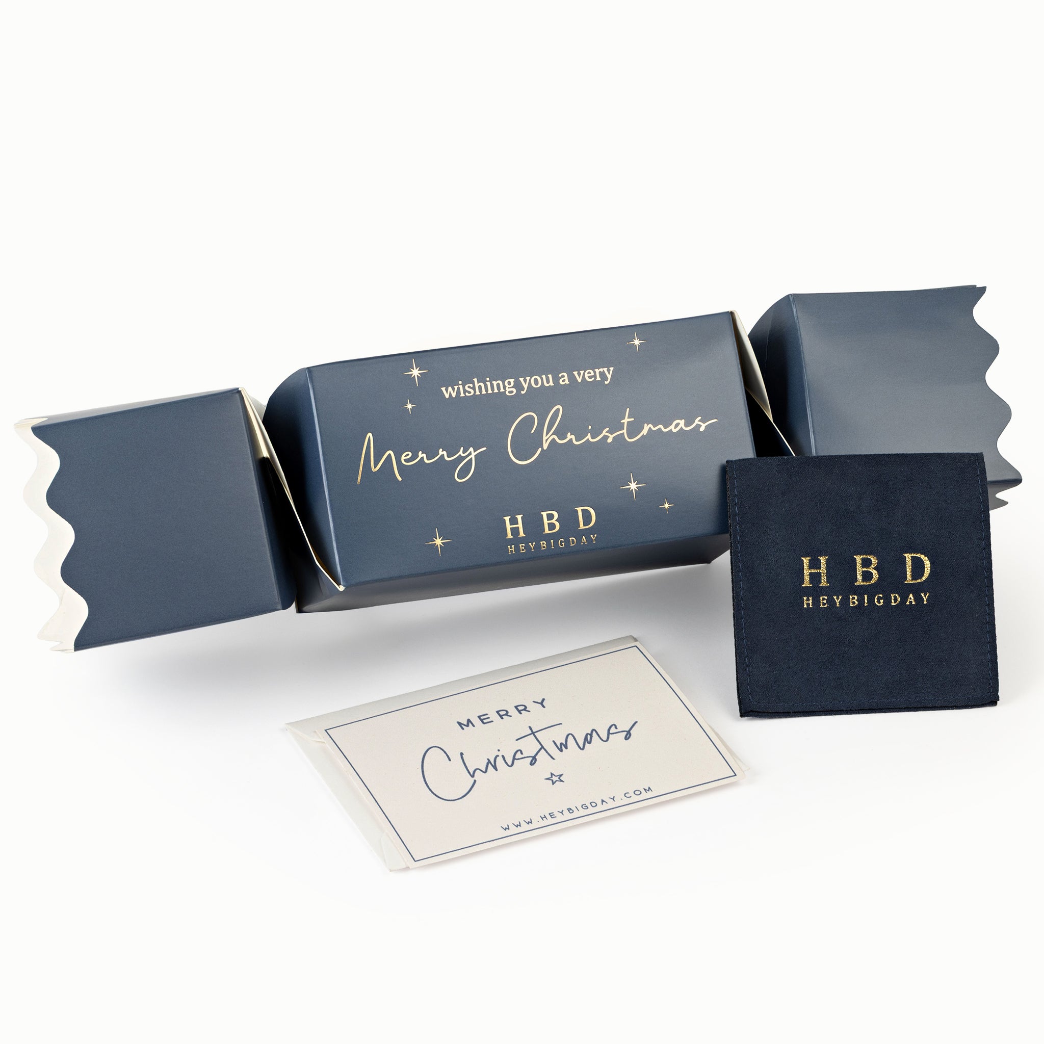 Gift Wrapping Christmas Cracker Gift Wrap HBD Christmas Cracker Gift Wrapping – Festive Jewellery Pouch & Card | HeyBigDay