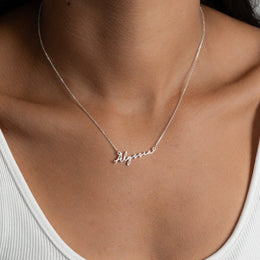 Alyssia Name Necklace | 18ct Gold, Silver & Vermeil | Ready to Ship