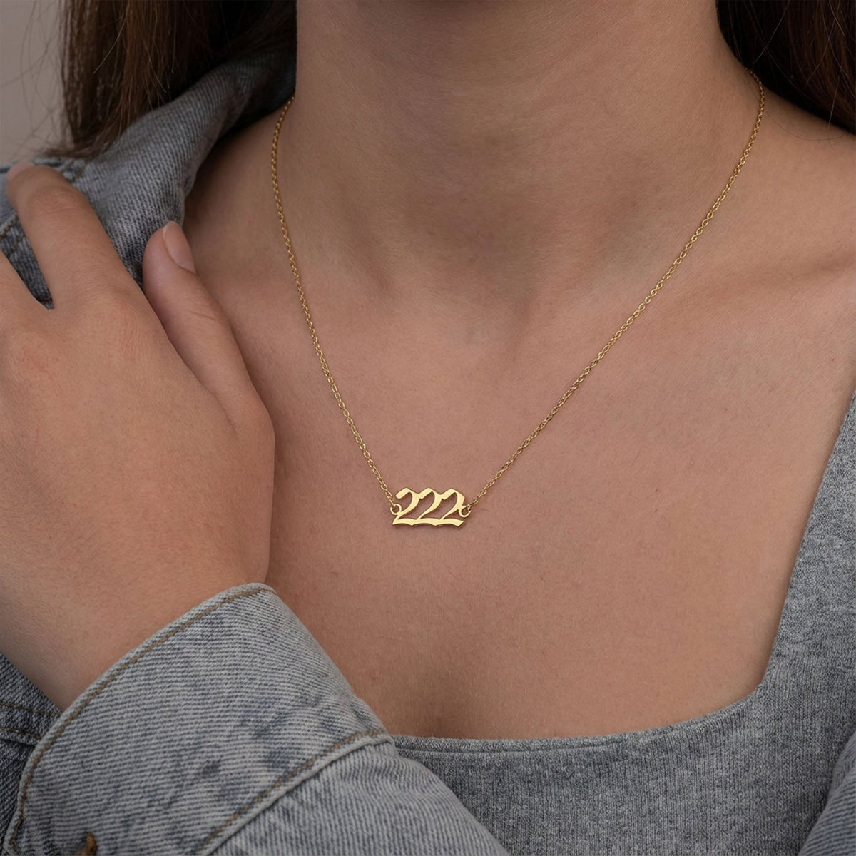 Custom Angel Number Necklace – Personalised Jewellery – Up to 4 Digits