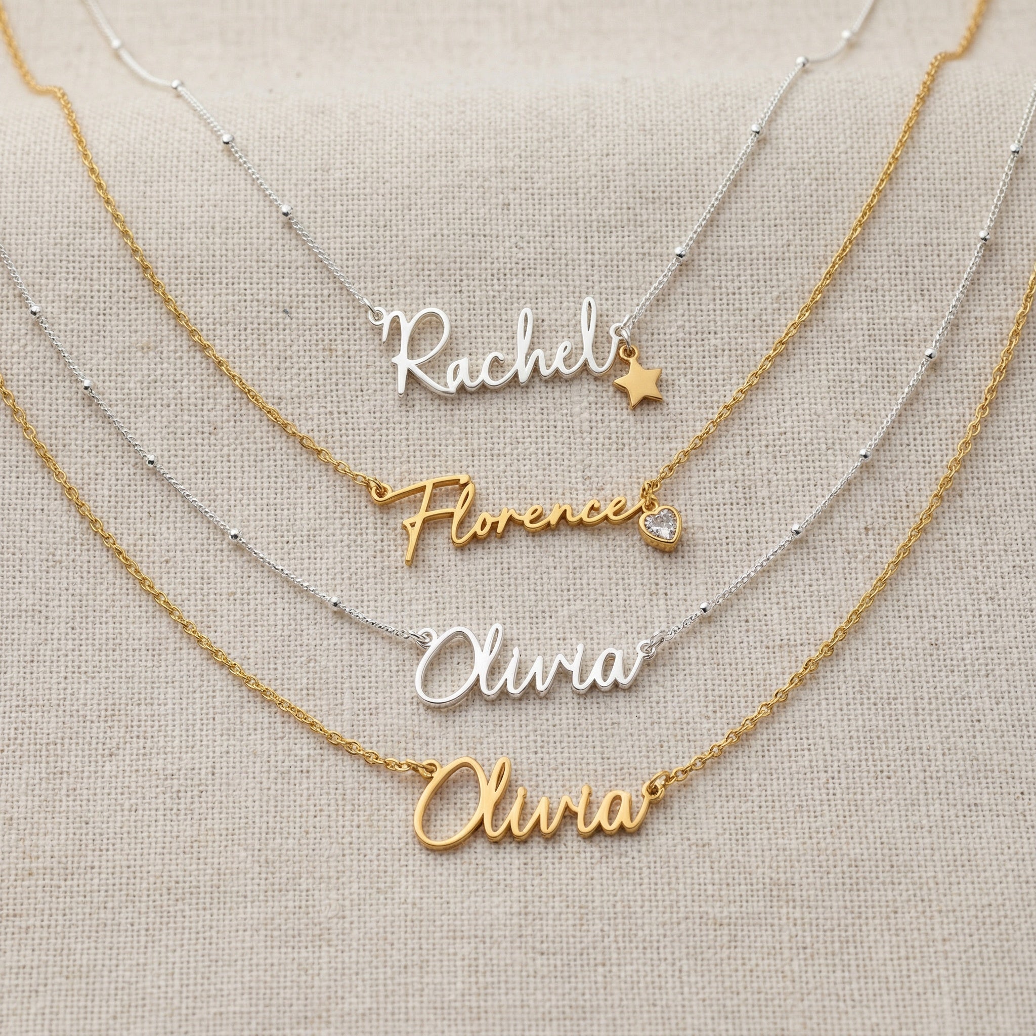 HeyBigDay Necklace Custom Name Necklace – Gold, Silver & Vermeil