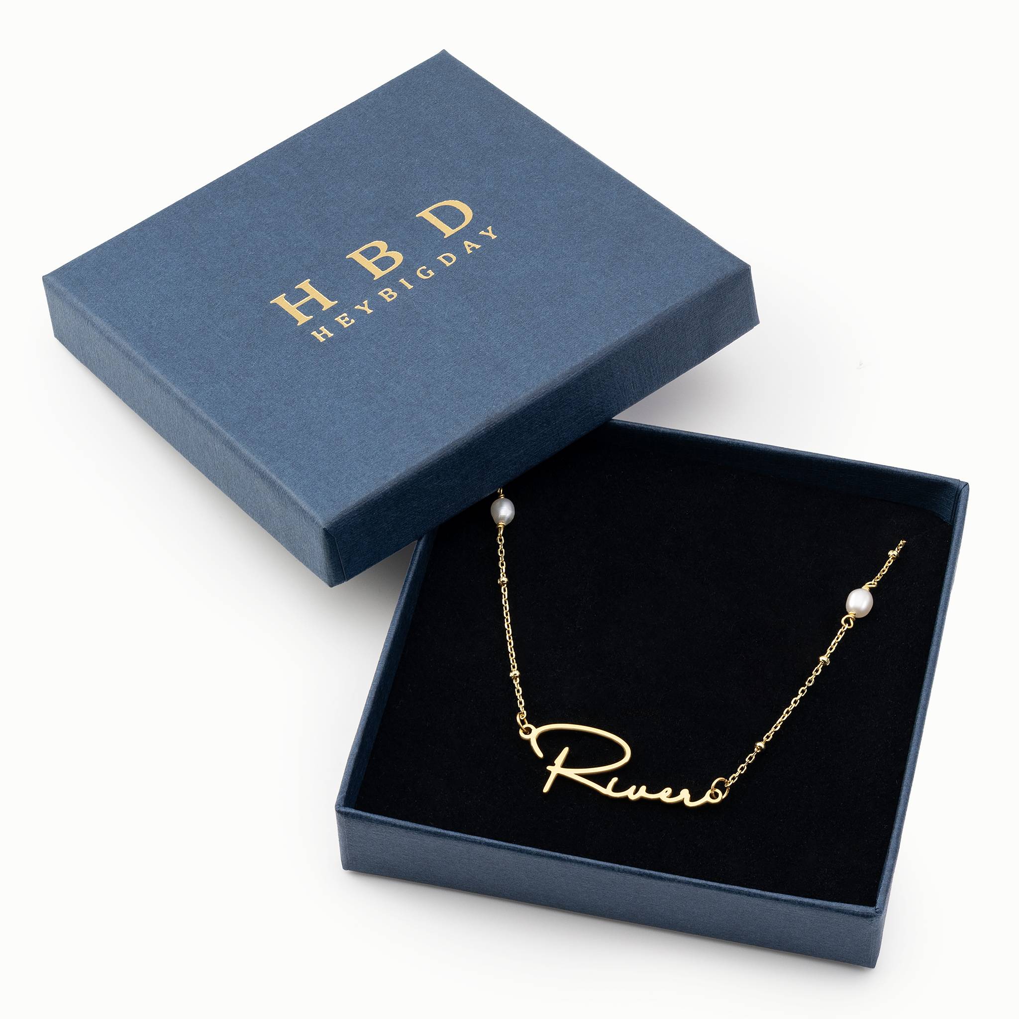 HeyBigDay Necklace Freshwater Pearl Name Necklace