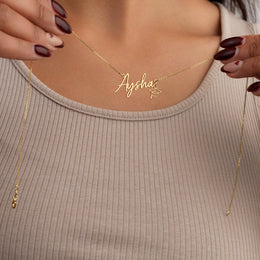 Graduation Name Necklace with Cap Charm – Personalised Graduate Celebration Gift