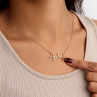 HeyBigDay Necklace Graduation Name Necklace with Cap Charm