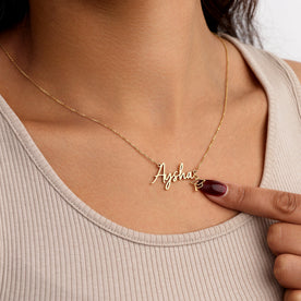 Graduation Name Necklace with Cap Charm – Personalised Graduate Celebration Gift