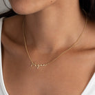 Necklace Megan Name Necklace HBD Megan Name Necklace in Gold or Silver – Megan Script Name Necklace