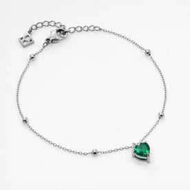 Heart Birthstone Bracelet
