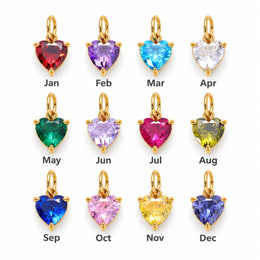 Heart Birthstone Necklace