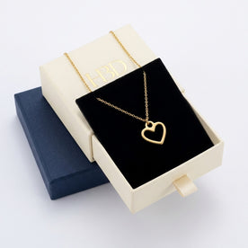 Heart Charm Necklace & Bracelet