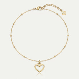 Heart Charm Necklace & Bracelet