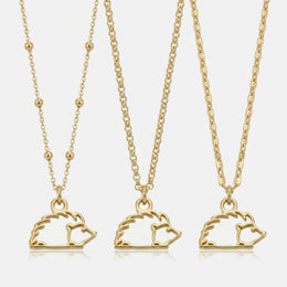Hedgehog Charm Necklace & Bracelet
