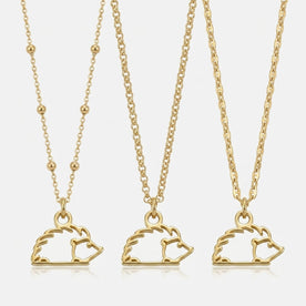 Hedgehog Charm Necklace & Bracelet