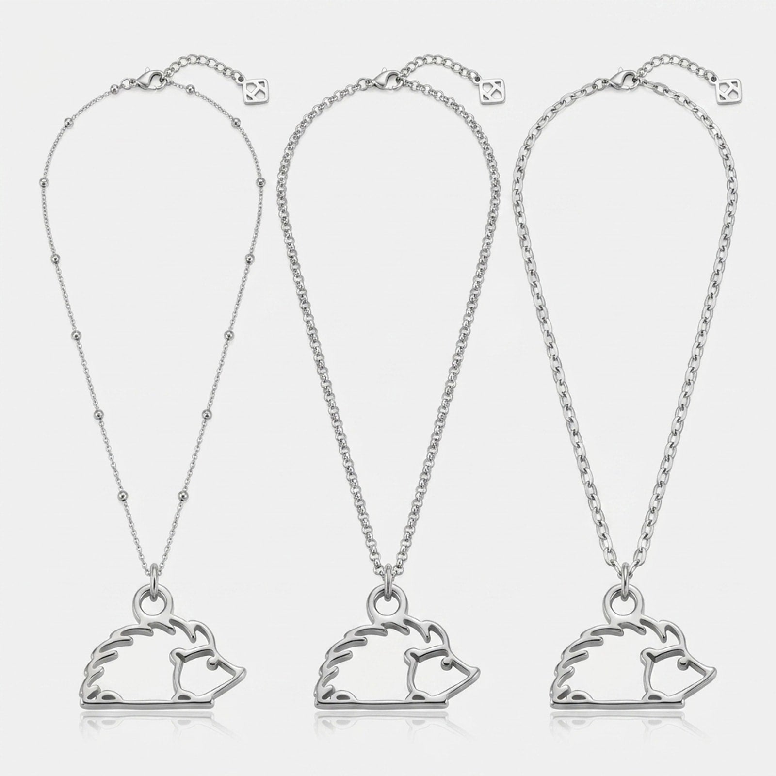 Hedgehog Charm Necklace & Bracelet