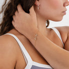 HeyBigDay Bracelet 18ct Gold / Style 1 / 6.5" - 8" Inches Personalised Name Bracelet