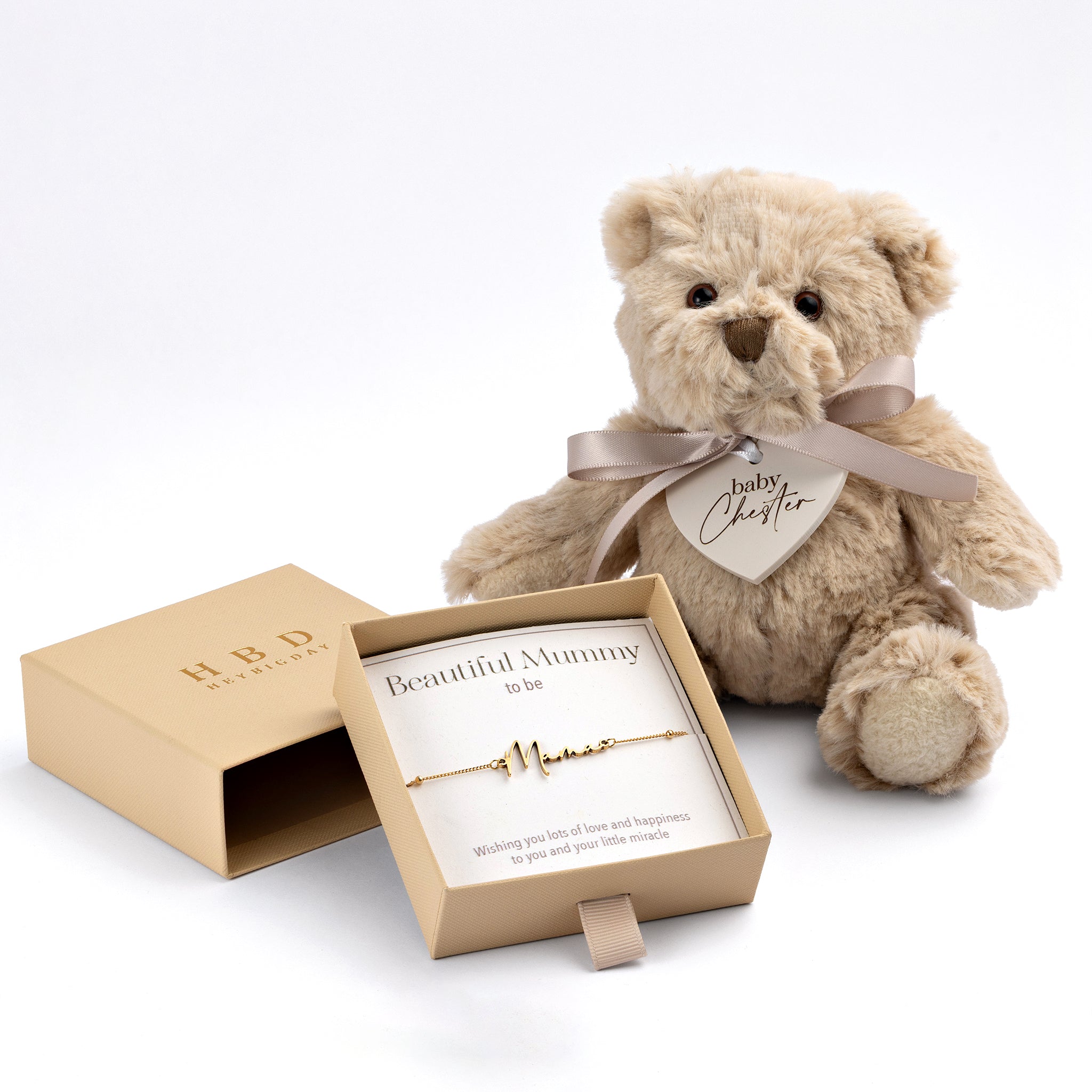 HeyBigDay Bracelet 18ct Gold / Style 1 / 6.5" - 8" Inches To the Beautiful Mum-to-Be Bracelet Set